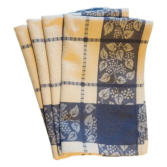Le Jacquard Francais Primrose Bordier Blue/Ivory 19" x 12" Placemats Set of 4 - Picture 5 of 9